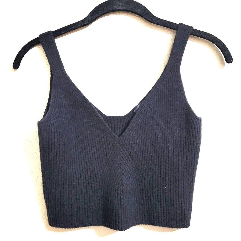 Jcrew Women's Black Crop-top